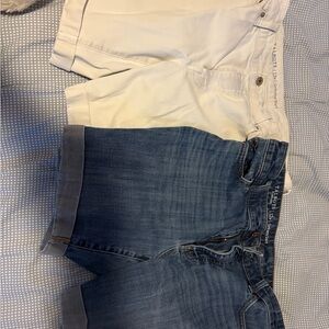 Talbots white and Blue Shorts
